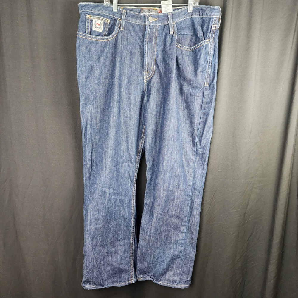 Cinch WRX Flame Resistant FR‎ Work Jeans Men 42x34 Dark Wash Denim